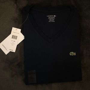 4XL BRAND NEW LACOSTE SHORT-SLEEVE V-NECK